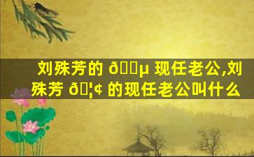 刘殊芳的 🌵 现任老公,刘殊芳 🦢 的现任老公叫什么